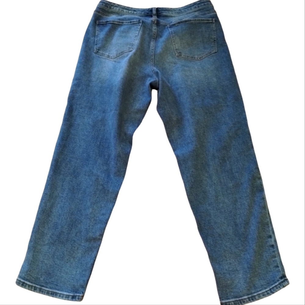 Wonderly Distressed Patchwork Slim Boyfriend Jean… - image 4